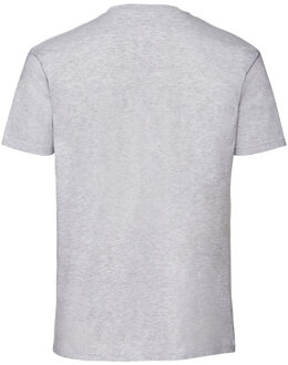 Fruit of the Loom Heren Iconic Premium Ringspun Katoen T-Shirt (Heide Grijs)