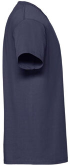 Fruit of the Loom Heren iconic premium ringspun katoen t-shirt - maat XXXL Blauw