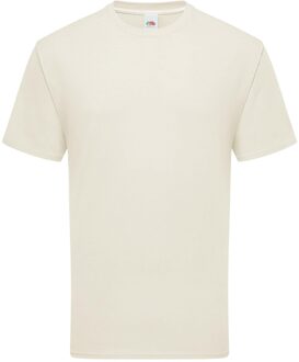 Fruit of the Loom Heren Iconic Premium Ringspun Katoen T-Shirt (Natuurlijk) - maat Naturel