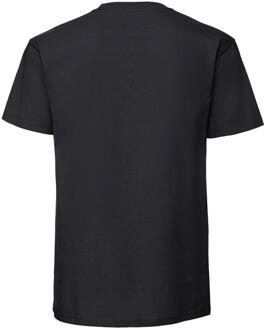 Fruit of the Loom Heren iconic premium ringspun katoen t-shirt Zwart