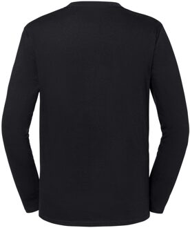 Fruit of the Loom Heren Iconic Premium T-shirt met lange mouwen (Zwart) - maat XL
