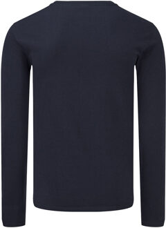 Fruit of the Loom Heren Iconic T-shirt met lange mouwen (Deep Navy) - maat 3XL Blauw