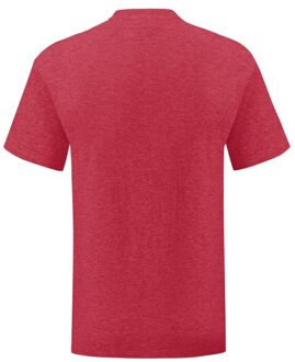 Fruit of the Loom Heren Iconisch 150 T-Shirt (Rode Heide) - maat S Rood