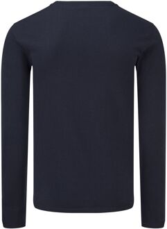 Fruit of the Loom Heren Iconische 150 T-Shirt met lange mouwen (Deep Navy) - maat M Blauw