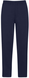 Fruit of the Loom Heren joggingbroek met open zoom (Deep Navy) Blauw - XL