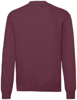 Fruit of the Loom Heren Klassiek 80/20 Ingezet Sweatshirt (Bourgondië) - maat 2XL Bourgogne
