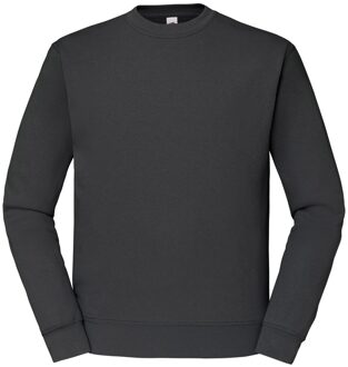 Fruit of the Loom Heren Klassiek 80/20 Ingezet Sweatshirt (Licht Grafiet) - maat S Grijs
