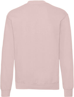 Fruit of the Loom Heren Klassiek 80/20 Ingezet Sweatshirt (Poederroos) - maat XL Roze