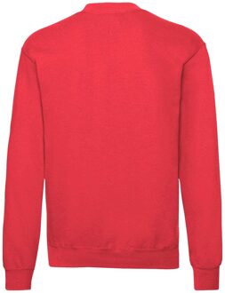 Fruit of the Loom Heren Klassiek 80/20 Ingezet Sweatshirt (Rood) - 2XL