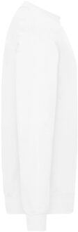 Fruit of the Loom Heren Klassiek 80/20 Ingezet Sweatshirt (Wit) - maat