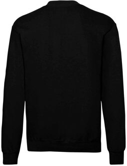 Fruit of the Loom Heren Klassiek 80/20 Ingezet Sweatshirt (Zwart) - 3XL