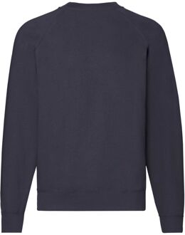 Fruit of the Loom Heren Klassiek 80/20 Raglan Sweatshirt (Deep Navy) Blauw - 4XL