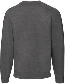 Fruit of the Loom Heren Klassiek 80/20 Raglan Sweatshirt (Donkere Heide Grijs) Donkergrijs - M