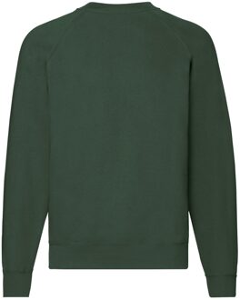 Fruit of the Loom Heren Klassiek 80/20 Raglan Sweatshirt (Fles groen) - maat XL