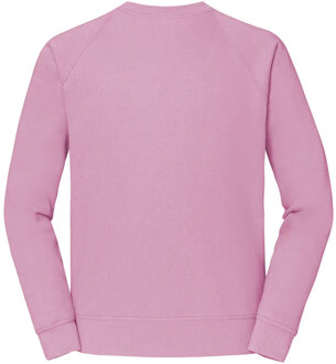 Fruit of the Loom Heren Klassiek 80/20 Raglan Sweatshirt (Lichtroze) - maat L