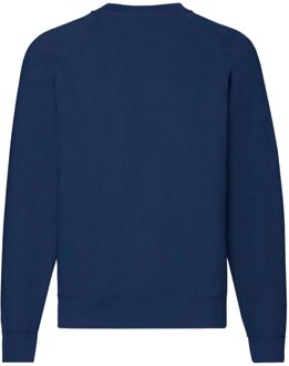 Fruit of the Loom Heren Klassiek 80/20 Raglan Sweatshirt (Marine) - maat L Navy