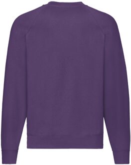 Fruit of the Loom Heren Klassiek 80/20 Raglan Sweatshirt (Paars) - maat S