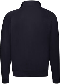 Fruit of the Loom Heren Klassiek 80/20 Rits Hals Sweatshirt (Deep Navy) Blauw
