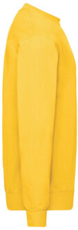 Fruit of the Loom Heren klassiek ingelegd sweatshirt Geel