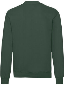 Fruit of the Loom Heren klassiek ingelegd sweatshirt - maat L Groen