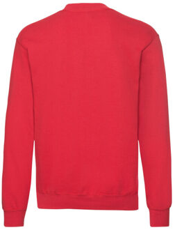 Fruit of the Loom Heren klassiek ingelegd sweatshirt - maat M Rood