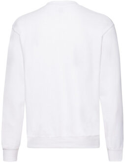 Fruit of the Loom Heren klassiek ingelegd sweatshirt - maat M Wit