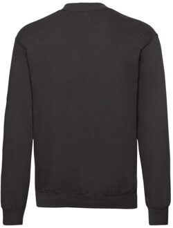 Fruit of the Loom Heren klassiek ingelegd sweatshirt - maat M Zwart