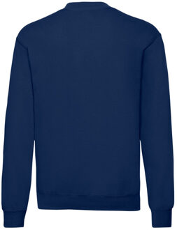 Fruit of the Loom Heren klassiek ingelegd sweatshirt - maat S Blauw