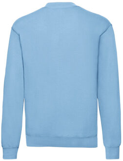 Fruit of the Loom Heren klassiek ingelegd sweatshirt - maat S Blauw
