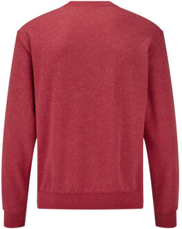 Fruit of the Loom Heren klassiek ingelegd sweatshirt - maat XL Rood