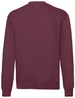 Fruit of the Loom Heren klassiek ingelegd sweatshirt Rood
