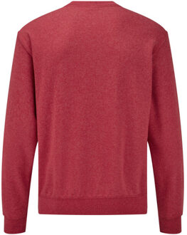Fruit of the Loom Heren klassiek ingelegd sweatshirt Rood
