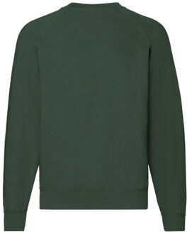 Fruit of the Loom Heren klassiek raglan sweatshirt Groen