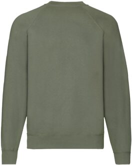 Fruit of the Loom Heren Klassiek Raglan Sweatshirt (Klassieke Olijf) Groen - XL