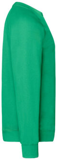 Fruit of the Loom Heren klassiek raglan sweatshirt - maat M Groen