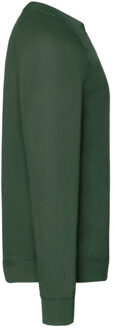 Fruit of the Loom Heren klassiek raglan sweatshirt - maat XL Groen