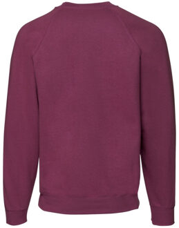 Fruit of the Loom Heren klassiek raglan sweatshirt - maat XL Rood