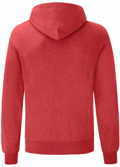 Fruit of the Loom Heren klassieke hoodie - maat S Rood