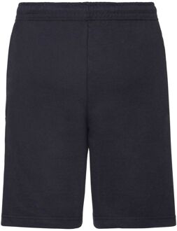 Fruit of the Loom Heren lichtgewicht Casual Fleece Kortebroek (240 GSM) (Donker Marine) Blauw