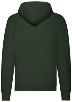 Fruit of the Loom Heren lichtgewicht pullover hoodie - maat L Groen