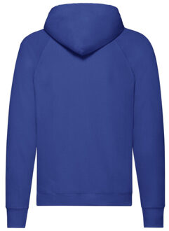 Fruit of the Loom Heren lichtgewicht pullover hoodie - maat S Blauw