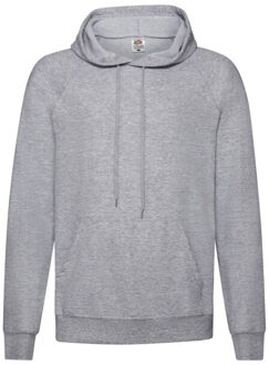 Fruit of the Loom Heren lichtgewicht pullover hoodie - maat S Grijs