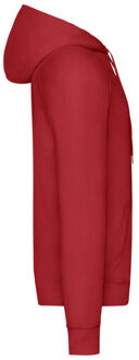 Fruit of the Loom Heren lichtgewicht pullover hoodie Rood - M