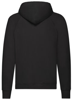 Fruit of the Loom Heren lichtgewicht pullover hoodie Zwart