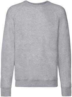 Fruit of the Loom Heren Lichtgewicht Raglan Sweatshirt (240 GSM) (Heather Grijs) - 2XL