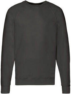 Fruit of the Loom Heren Lichtgewicht Raglan Sweatshirt (240 GSM) (Licht Graphite) Grijs - XL