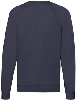 Fruit of the Loom Heren lichtgewicht raglan trui Blauw - M