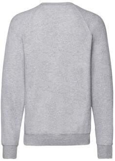 Fruit of the Loom Heren lichtgewicht raglan trui - maat S Grijs