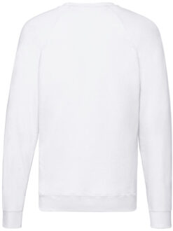 Fruit of the Loom Heren lichtgewicht raglan trui Wit - XXL / XXXL