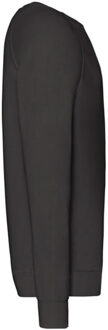 Fruit of the Loom Heren lichtgewicht raglan trui Zwart - M